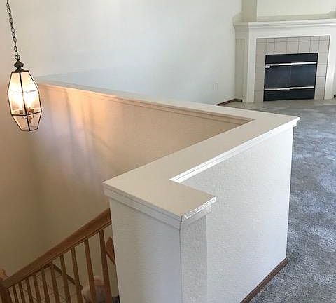 View to Living Area with fireplace