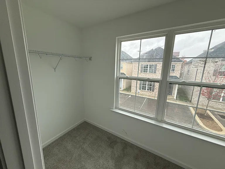 Master bedroom closet space.