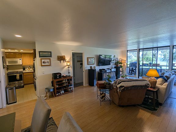View of Kitchen, Living Room and Balcony