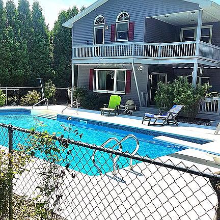 back of the house/ pool