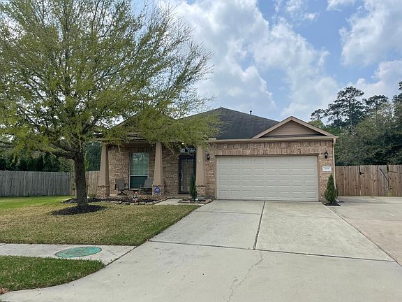 Home is positioned on large lot