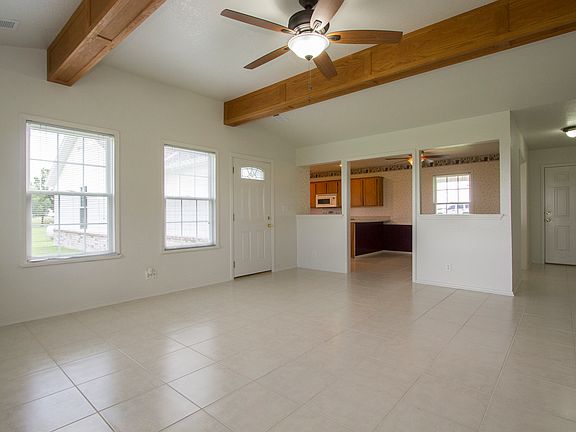 Tile flooring in living space