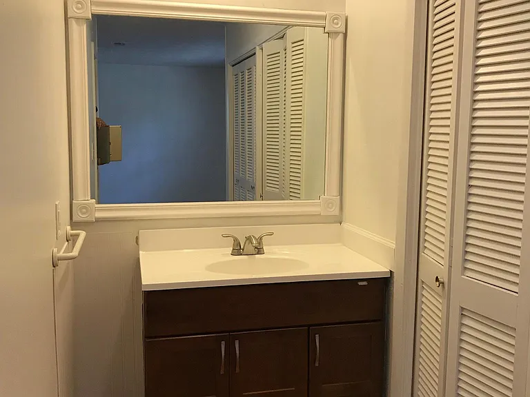 Master bedroom bath, vanity and closet
