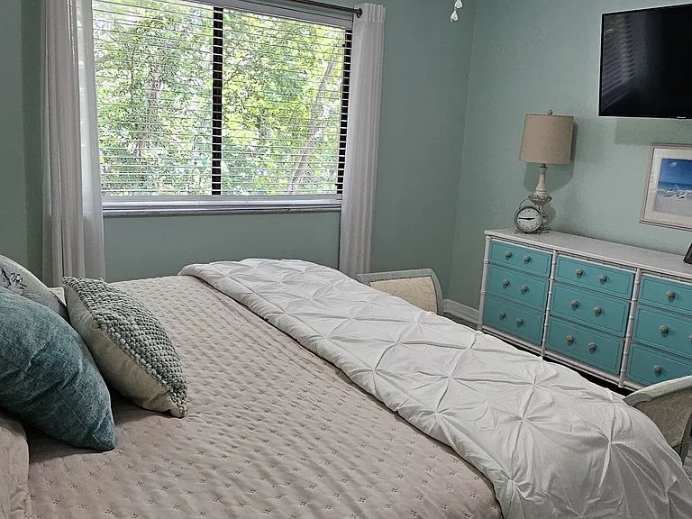 Primary bedroom with King sized bed