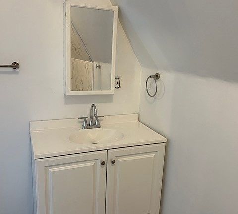 Shared vanity in bathroom