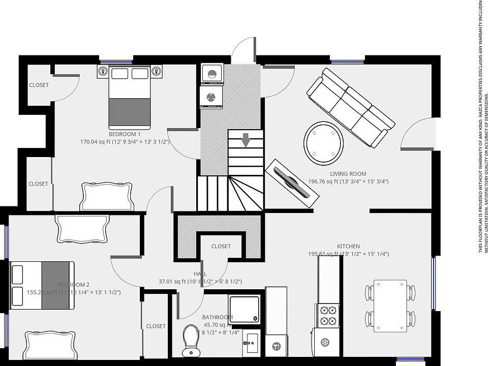 502 Riddle Rd. Apt. 1 FloorPlan