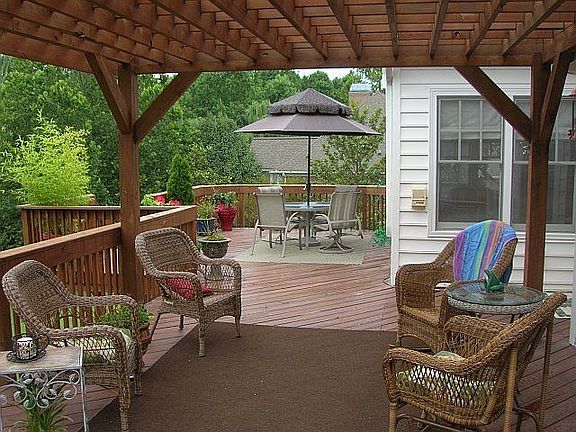 Pergola on deck