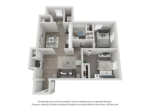 Floor plan Two Bedroom