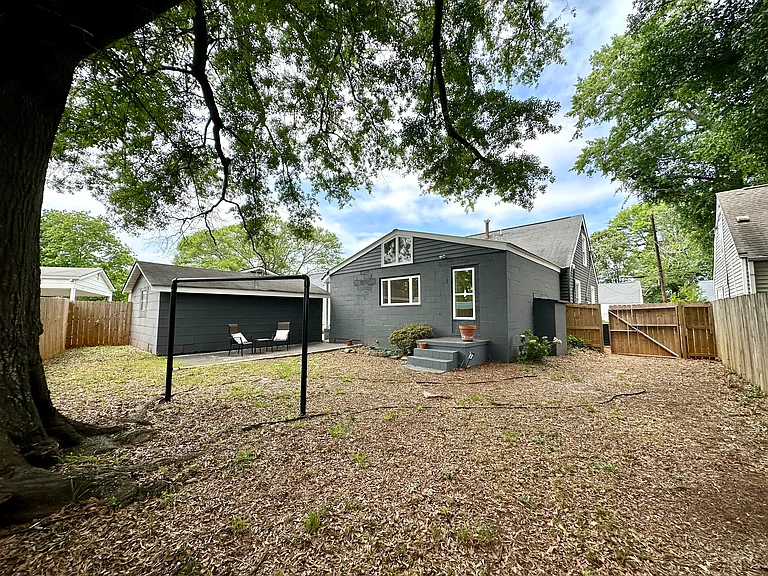 Large private back yard