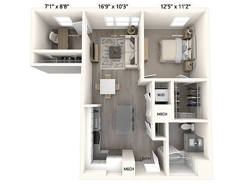 Floor plan A1DU