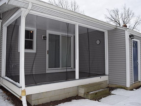 Covered and screened porch