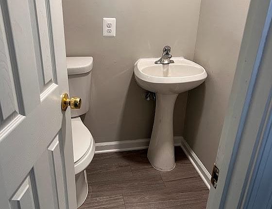 Main level half bath.