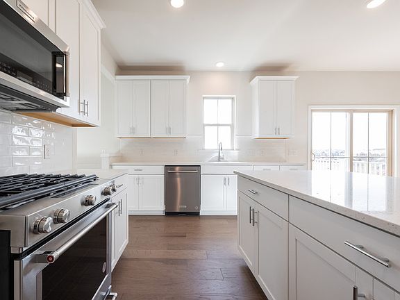 Kitchen with cabinets