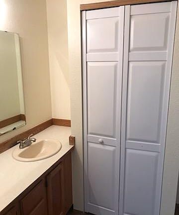 Bathroom linen closet