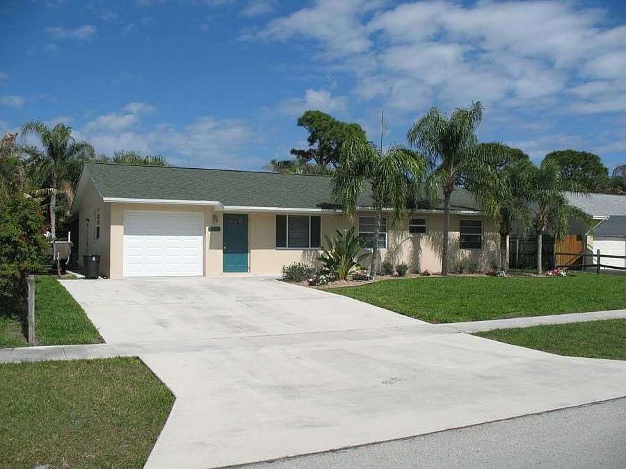 Large concrete driveway