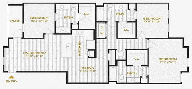 Floor plan 3A