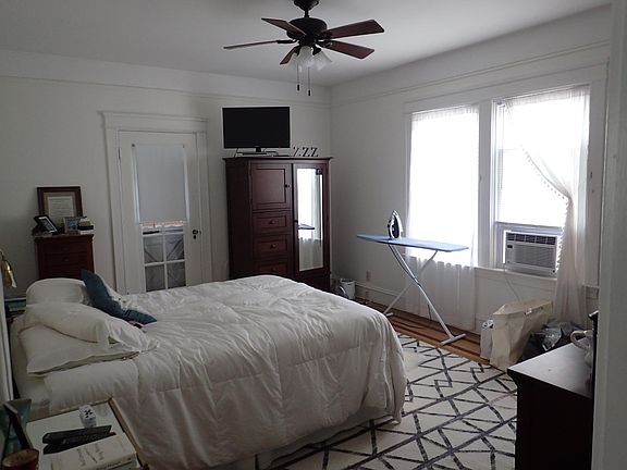 Master bedroom with two large closets. Door to rear serves private deck.