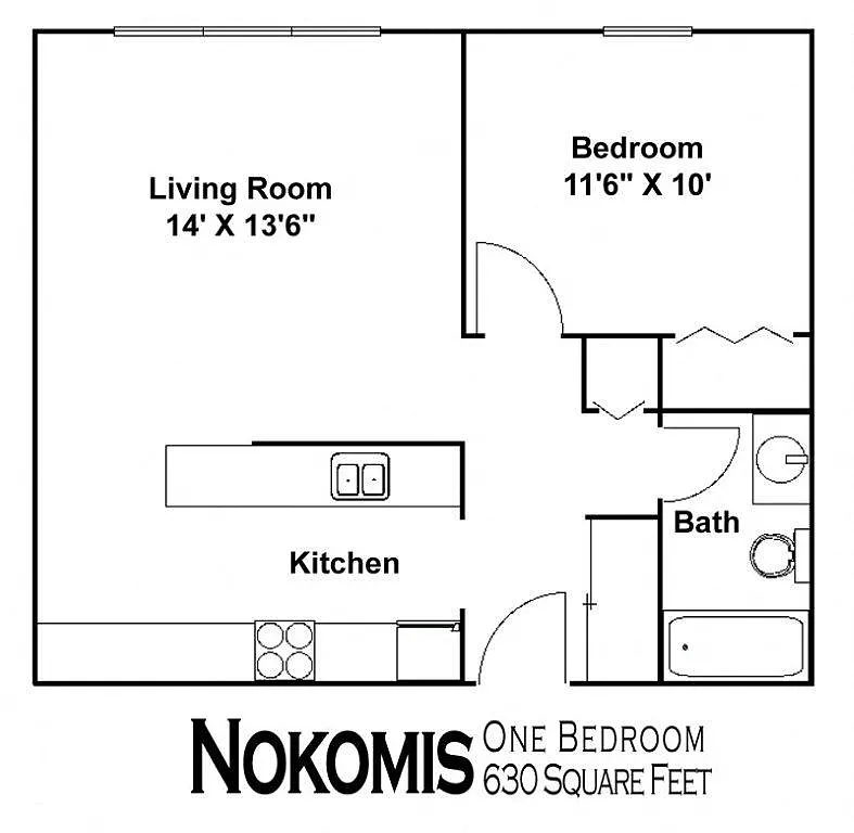 Floor plan Nokomis-P