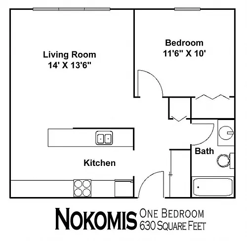 Floor plan Nokomis-P