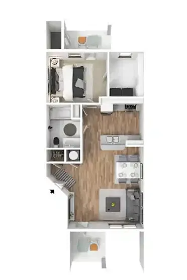 Floor plan One Bedroom