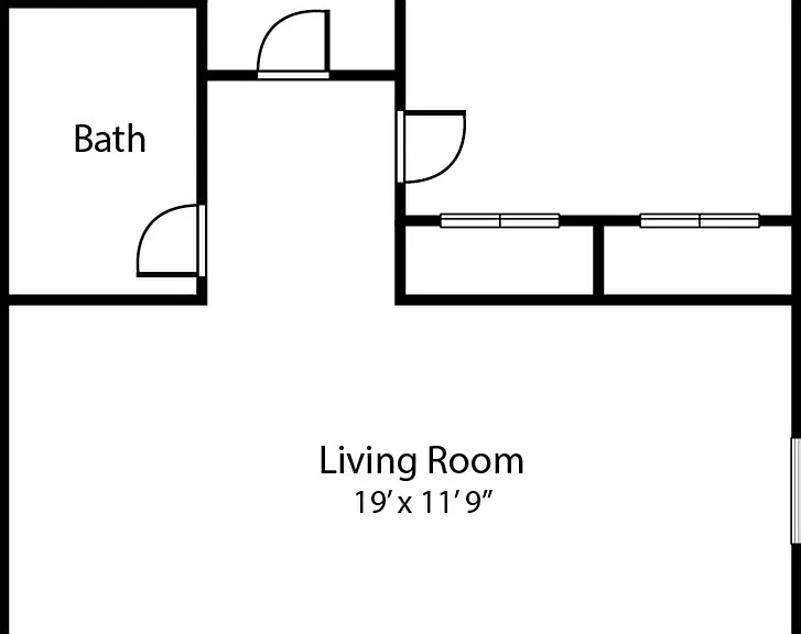 2 Bedroom layout at Morrisville Meadows 2 Bedroom layout at Morrisville Meadows