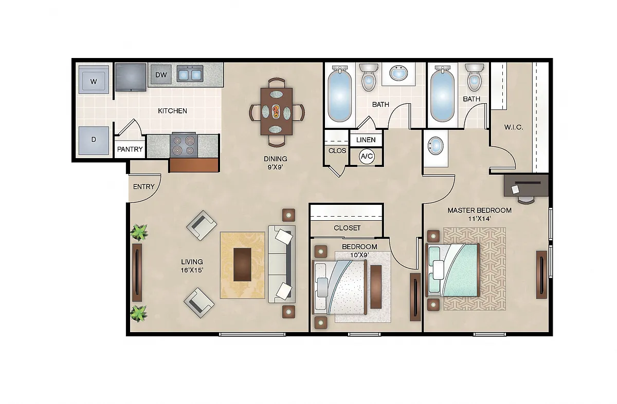 Floor plan Willow