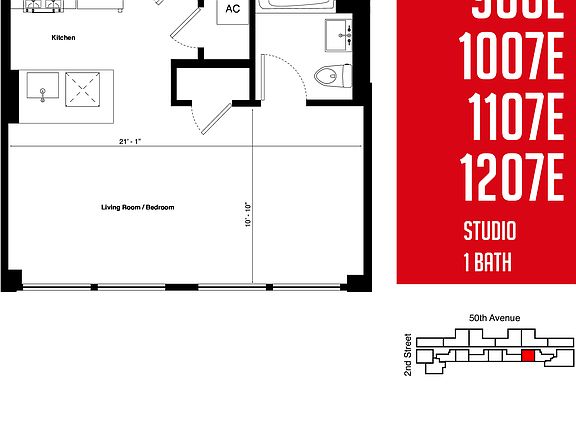 2nd image of 214 50th Ave #1007E