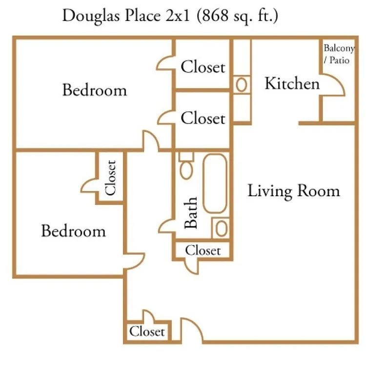 Floor plan Two Bedroom