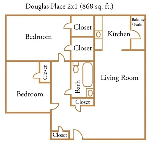 Floor plan Two Bedroom