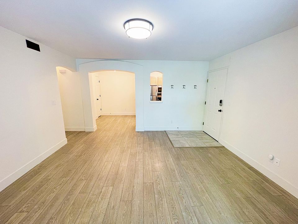 View of living room from sliding door.