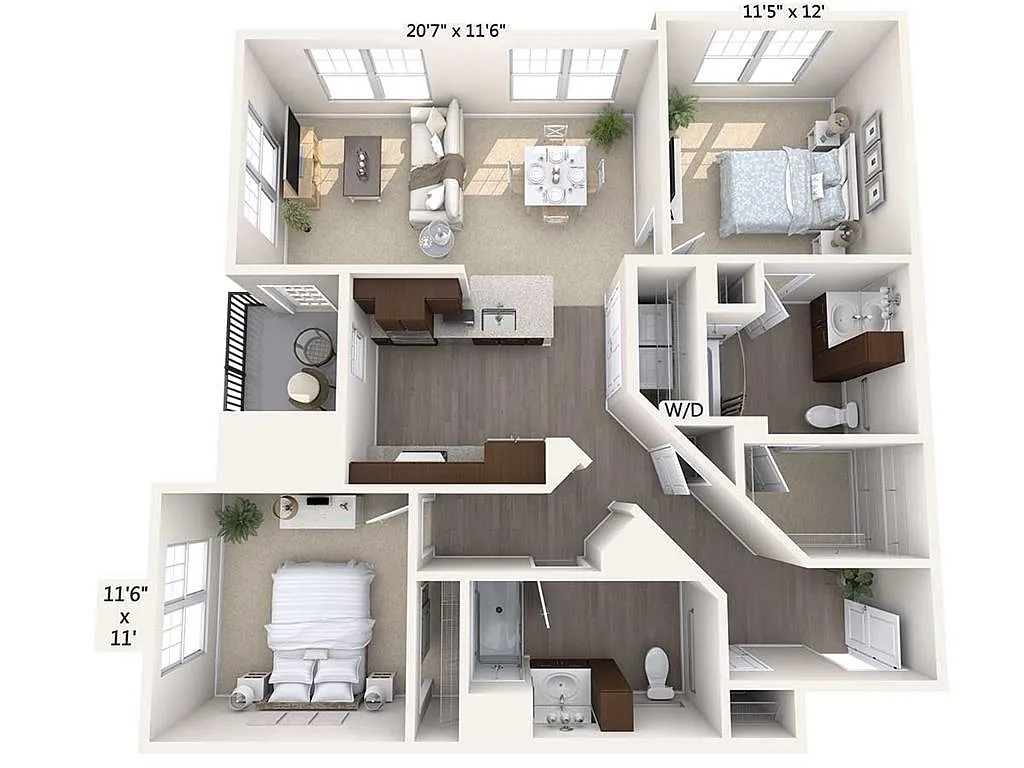 Floor plan B3-AC
