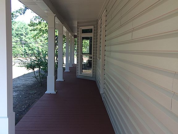 Side porch of wrap around