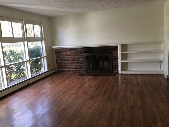 living room with fireplace