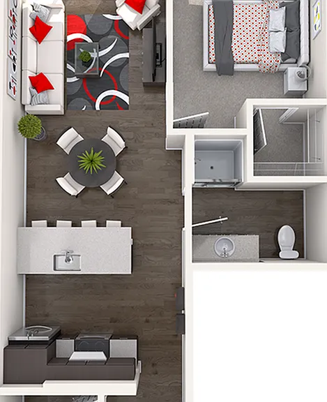 B5 - 1 Bed/1 Bath B5 - 1 Bed/1 Bath