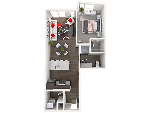 Floor plan B5 1X1