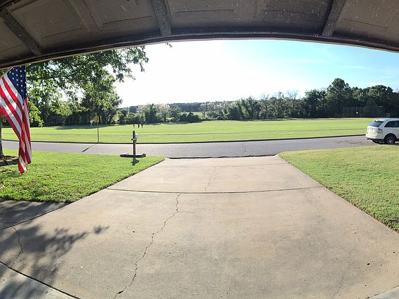 View from inside garage.