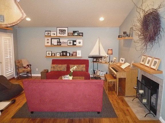 living room from front door