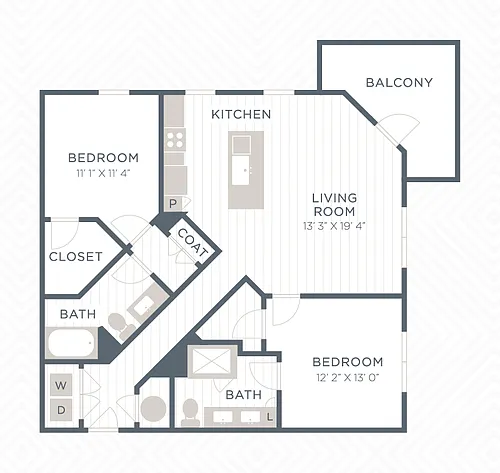 Floor plan B2-1