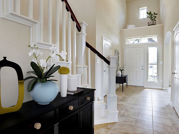 Bright and airy foyer