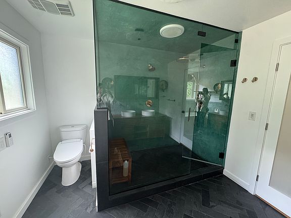 Primary bathroom with steam shower