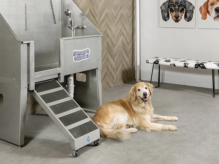 Apartment community pet washing station at Griffis Cherry Creek in Denver, Colorado.