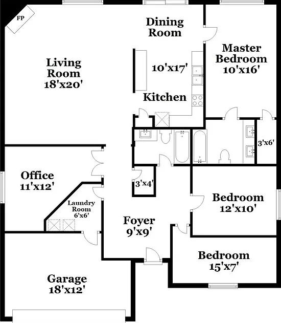 3 bed, 2.0 bath, 1587 sqft, $2,460 — Photo 2