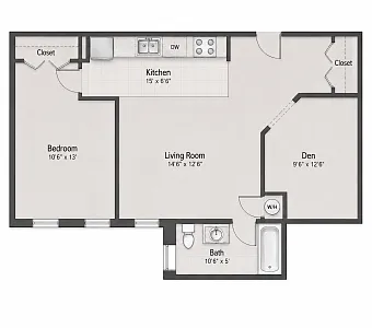 Floor plan 1X1G