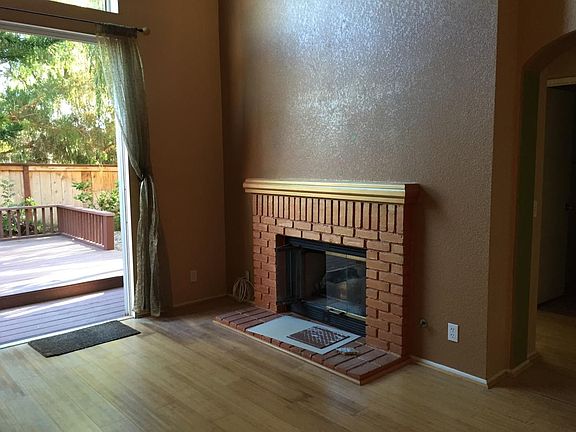 gas fireplace in living room
