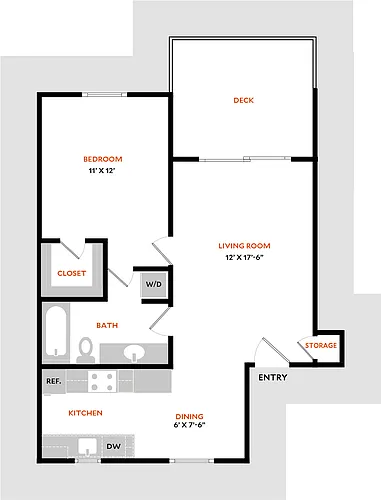Floor plan Plan 1BR