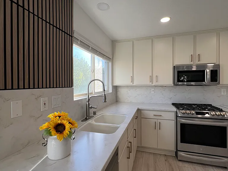Part of the kitchen.