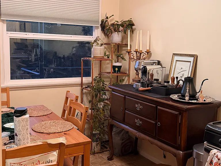 A Section of the Kitchen becomes the Dining Room