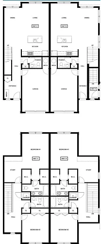 Floor plan 2 Bedrooms, 2.5 Bathrooms