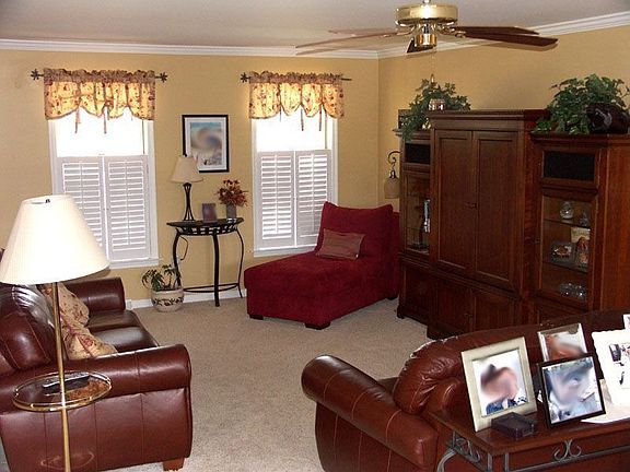 Great Room w/ Plantation shutters