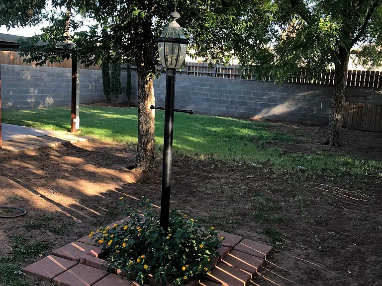 This is only 1/2 of the backyard